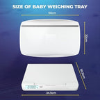 Digital Baby Weighing Scale with Height Meter & Baby Tray - Infant Weighing Machine - Up to 20Kg Weight Capacity - Accurate and Reliable Measurements