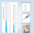 16" Bottle Brush Cleaner for Water Bottle - Long Handle Bottle Brush for Cleaning Narrow Neck Sport Bottles,Beer Bottle and Jugs, Set of 2