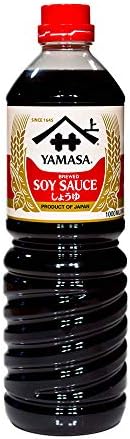 Yamasa Soy Sauce, Naturally Brewed Preservative Free, 34 fl. oz. Japan Imported (Pack of 2)