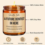 Younift Funny Future Dentist Candle, Dental Hygienist Graduation Gifts, Dental Hygiene, Dental Office Decor, Dentist Gifts for Women, Men, Coworkers, School Students, Dentists Appreciation Presents