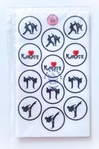 Karate Edible Cupcake Toppers – Martial Arts Cake Decorations for Birthdays, Dojo Events & Belt Ceremonies – UNCUT (Pack of 24 x 1.5 Inch/4cm Discs)