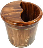 Wooden Foot Bath Bucket For Soaking And Massage,16 Inch Wooden Bucket Feet Relax Bucket, Home Spa Experience With Heat Retention & Massage Beads, Ideal For Home Spa, Massage, Sauna
