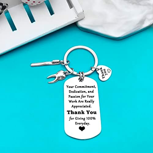 Xiahuyu Dentist Gifts Keychain Dentist Appreciation Gifts Dental Hygienist Gift Dental Assistant Gift Dental Nurse Gift Christmas Birthday Retirement Thank You Gifts for Dental Employee Staff