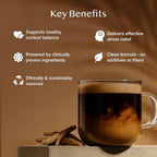 VAHDAM Ashwagandha Coffee with Turmeric, Lion’s Mane & Chaga Mushroom | Clinically Proven KSM 66 Ashwagandha & Pure Arabica Coffee | Stress & Cortisol Support, Better Energy - 40 servings