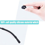 12 pairs Eyeglasses Ear Grip, Silicone Ear Hooks Anti-slip Holder Temple Tips Sleeve Retainer for Sunglasses, Reading Glasses, Sports Glasses Belt