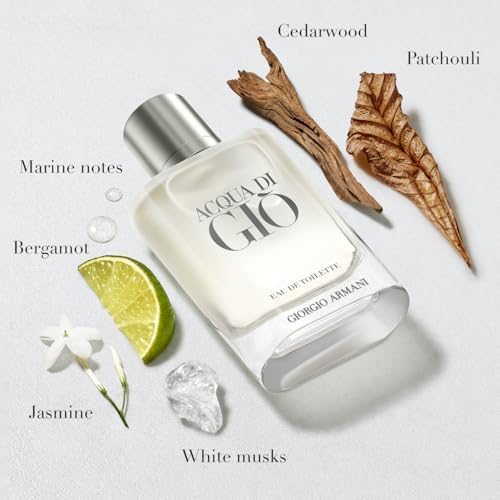 Armani Beauty - Acqua di Giò - Eau de Toilette - Cologne for Men - Long Lasting Fragrance with Bergamot notes, Jasmine, White Musks, Patchouli & Cedarwood