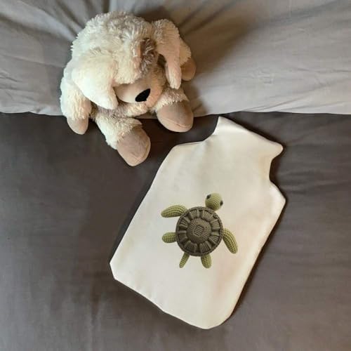 Azeeda 'Knitted Style Turtle' Hot Water Bottle Cover (HW00049297)