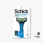 Schick Xtreme 3 Duo Comfort Disposable Razor for Men, 4 Count