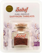 Sadaf Premium Saffron Threads - Premium Grade 'A' Saffron for Cooking - Pure Saffron Delight - Kosher - 2 g Bottle