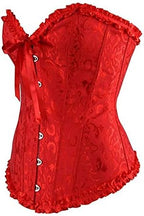 EVAbaby Women Sexy Floral Boned Corset Overbust Body Shaper Bustier