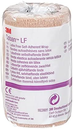 3M™ Coban™ NL Non-Latex Self-Adherent Wrap with Hand Tear, 2084, 4 in x 5 yd, 18 Rolls/Case