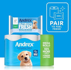 Andrex Classic Clean Mega Toilet Roll - 36 Mega XL Rolls - Same Quality Toilet Roll, Lasts Even Longer, 36 Mega Toilet Rolls = 54 Standard Toilet Rolls