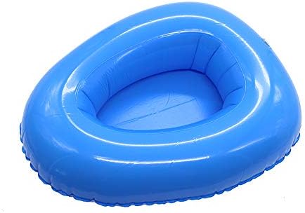 Mybow Inflatable Bedpan for Elderly Females Fractured Bed Pan Hospital Toilet Comfortable Inflatable Bed Potty for Adults Disabled Bariatric Bedpan Portable Toilet Nursing Equipment