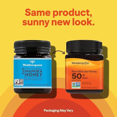 Wedderspoon Raw Premium Manuka Honey, KFactor 12, 8.8 Oz, Unpasteurized, Genuine New Zealand Honey, Non-GMO Superfood, Traceable from Our Hives to Your Home