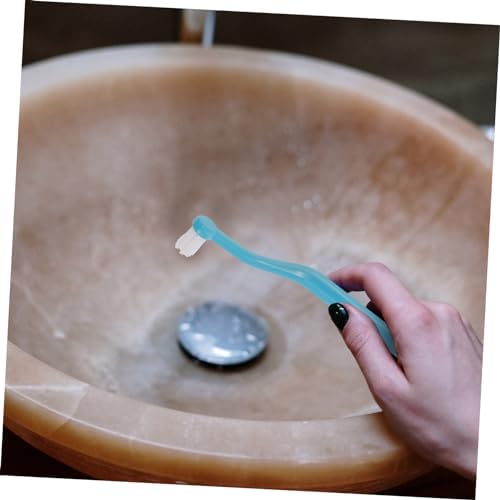 FRCOLOR 4pcs Double-Headed Cleaners Manual Tapered Toothbrushes for Oral Care Deep Clean Gaps Between for Dentures and Irregular Included