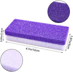 Foot Pumice Stone 2 Pack Pedicure Stone for Feet Pumice Sponge for Feet Callus Remover and Scrubber Double Sided Pedicure Foot Pumice Stone for Feet and Heels Callus and Dead Skins (Purple)
