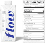 Flow Alkaline Spring Water, Organic Plain, pH 8.1, 16.9 oz (Pack of 12) – Electrolytes & Essential Minerals, Eco-Friendly Packaging