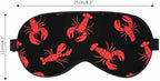 Red Lobster Sleep Eye Mask Sea Fish Men Women Sleep Mask with Adjustable Strap Eye Cover Eye Shade for Travel, Nap,Meditation