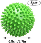 4/6/8 Pcs Dryer Ball, Dryer Balls, Tumble Dryer Balls, Fluffier Balls, Reusable Dryer Balls Underwear (Color : Grün, Size : 8 PCS)