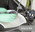 Steel Soap Dispensing Palm Brush - Pack of 2 - Kitchen Dish Scrub Brush