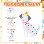 30Pcs Dog Cupcake Toppers, Cartoon Dog Themed Birthday Party Decorations, 6 Styles Dogs Cake Topper Baby Shower Party Decorations, Puppy Theme Birthday Supplies