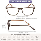 Reading Glasses for Men and Women, Spring Hinge Anti Blue Light Readers, Computer Eyeglasses