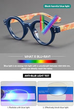 KOOSUFA Round Reading Glasses Blue Light Blocking for Men Women Retro Stylish Computer Readers Eyeglasses Eyewear