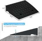 RELIANCER 2 PCS Rubber Curb Ramps,5T Load Capacity Threshold Ramps for Loading Dock,Driveway Curb Ramp,Curbside Sidewalk Vehicle Ramp for Cars SUV Trucks Motorcycles Forklifts Wheelchairs Lawn Mowers