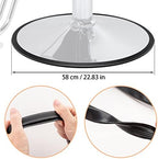 Noverlife 22.8 inch/ 58cm Salon Equipment Barber Salon Styling Chair Hydraulic Base Ring Gasket for Protecting Tile Floor Wood Floor, Preventing Hair from Hiding