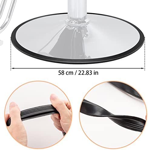 Noverlife 22.8 inch/ 58cm Salon Equipment Barber Salon Styling Chair Hydraulic Base Ring Gasket for Protecting Tile Floor Wood Floor, Preventing Hair from Hiding