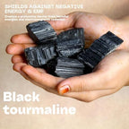Black Tourmaline Raw Crystals – Large 1.25-2.0” Natural Protection Stones for EMF Shielding, Chakra Healing, Meditation, Reiki, Energy Clearing, Wire Wrapping & Spiritual Home Decor