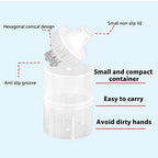 LIZEALUCKY Hair Oil Massager Applicator, Scalp medication tools, Shampoo Brush Hair Coloring Dye and Scalp Treatment Tools for Scalp Care Smooth Liquid Discharging (Transparent White)