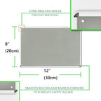 Bilingual Wash Your Hands Sign Metal Sign 12x8 Inch – Safety Notice for Work & Home