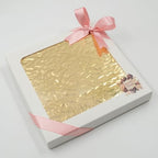 Ksana Choco Luxury Handmade Chocolate Gift Box - Artisan Floral Decorated Milk Chocolate Tablet & 8 Assorted Pralines - Gourmet Gift Birthday, Anniversary, Valentine's Day (Tablet & 8 Pralines Gift Set)