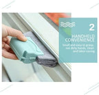 Magic Window Groove Cleaning Brush, New Window Groove Cleaning Brush Tools Set, Sliding Door for Sliding Door, Sill, Tile Lines, Shutter (Beige)