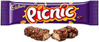 Cadburys Picnic Bar | Total 24 bars of British Chocolate Candy - Cadbury Picnic Bars 48.g each