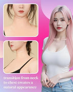 KUMIHO Silicone Breastplate Fake Boobs C-G Cup Realistic Breast Forms for Crossdresser Drag Queen Transgender Mastectomy