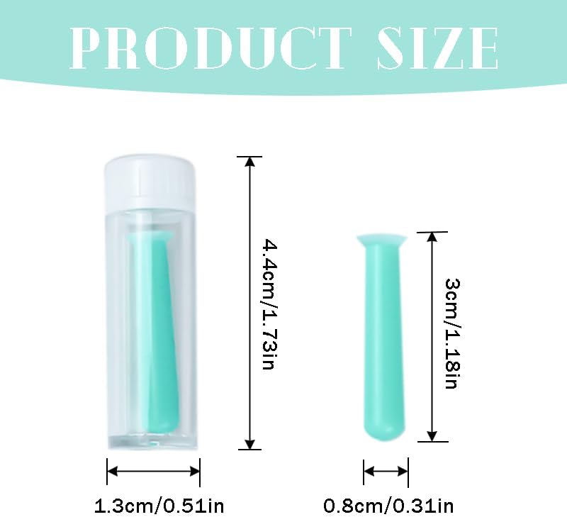 15 Pcs Contact Lens Remover Tool for RGP Scleral Lenses Hard Eye Contact Remover Plunger Suction Cup Lens Inserter Tools,Green