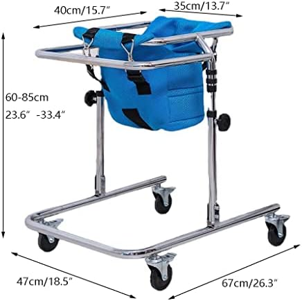 Wheeled Walker for Children with Cerebral Palsy, Adjustable Height, Suitable for Height 31"- 47", Rehabilitation Standing Frame Walker Walking Aid for Disabled