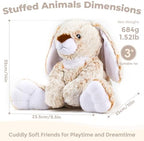 Bunny Microwavable Weighted Stuffed Animals,Heating Pad Animal for Period Cramps&Pain,Lavender Scented Heatable&Coolable Bunny Plushies Toy for Stress Relief,Gifts for Girls Kids Women