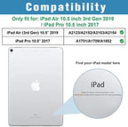 ProCase Smart Case for 10.5” iPad Air 3rd Generation 2019 / iPad Pro 2017, Slim Stand Cover with Translucent Frosted Back for iPad Air 3 -Blue