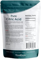 Viva Doria 100% Pure Citric Acid, Food Grade, Fine Grain, 2 lb (907 g)