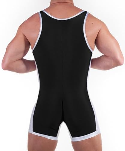 Men's Wrestling Singlets Sleeveless Athletic Supporters Wrestling Uniform Sports Bodysuit Jumpsuits for Fun