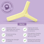 ARK Y-Chew® Sensory Chew - Oral Motor Fidget for Kids & Adults with Autism, ADHD, SPD, Anxiety - Helps with Focus and Self-Regulation - XXT for Very Firm - Royal Blue