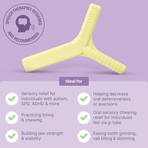 ARK Y-Chew® Sensory Chew - Oral Motor Fidget for Kids & Adults with Autism, ADHD, SPD, Anxiety - Helps with Focus and Self-Regulation - XXT for Very Firm - Royal Blue