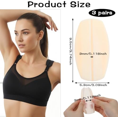 6Pcs Silicone Bra Strap Cushions, Anti Slip Bra Strap Pads for Women, 3 Colors Bra Strap Holders to Prevent Slipping And Relieve Discomfort, Gel Pads for Bra Straps
