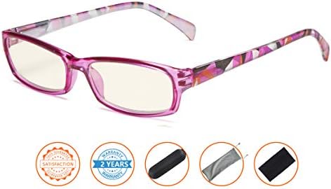 CessBlu Blue Light Filter Computer Reading Glasses for Women