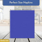 Perfect Stix - PS 2 PLY DINNER NAP Navy Blue 125CT 2 Ply Dinner Napkin Navy Blue, 3" Height, 4" Width, 8" Length 125ct