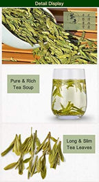 West Lake Longjing Tea(Ming Qian),Fresh Dragon Well Green Tea Leaf from Old Tea Tree,Pick Before Qingming & Fried Deeply,Class A, 3.5 oz.,100g,明前西湖龙井