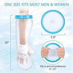 Arm Cast Cover for Shower, Adult Forearm Cast and Bandage Protector for Showering, Bathing, Cast Watertight Covers Injured Arm Broken Wrist Burned Hand Wound